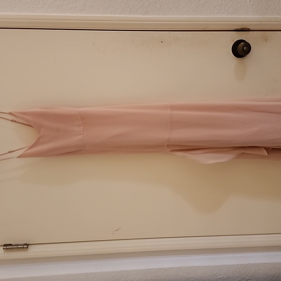 Lulus Luxurious Love Blush Lace Up Maxi Dress. Out of stock. - Picture 3 of 5